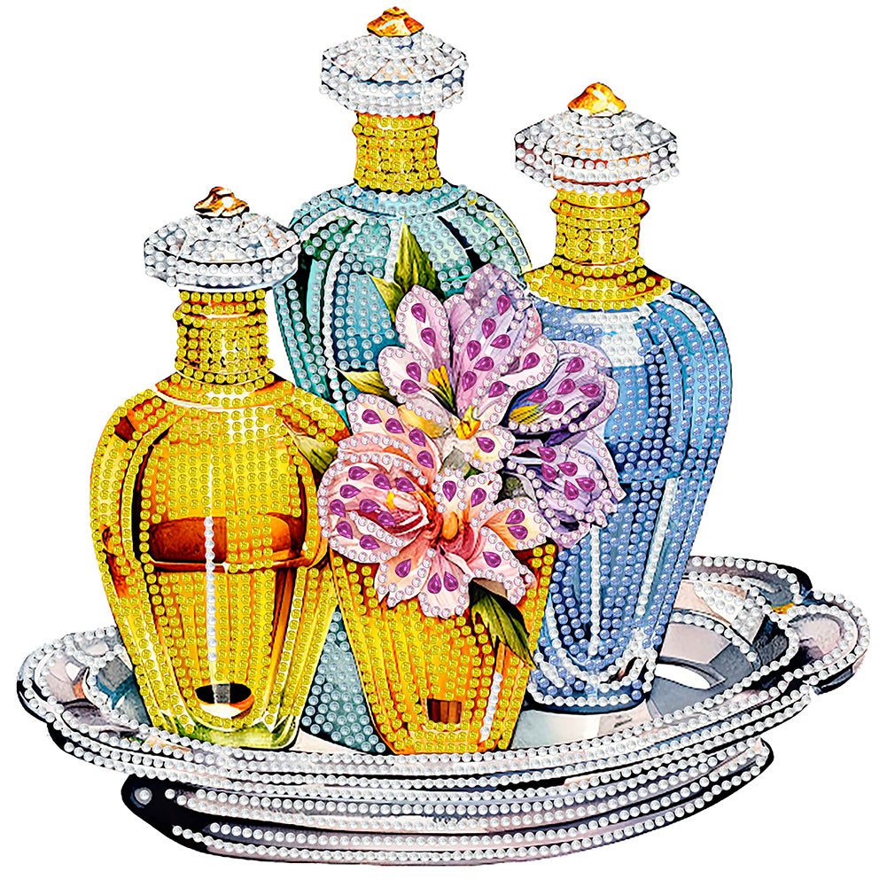 Exquisite Perfume 30*30CM(Canvas) Partial Special Shaped Drill Diamond Painting