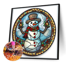 Load image into Gallery viewer, Christmas Snowman 30*30CM(Canvas) Partial Special Shaped Drill Diamond Painting
