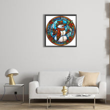 Load image into Gallery viewer, Christmas Snowman 30*30CM(Canvas) Partial Special Shaped Drill Diamond Painting
