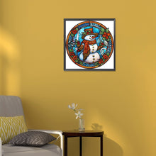 Load image into Gallery viewer, Christmas Snowman 30*30CM(Canvas) Partial Special Shaped Drill Diamond Painting
