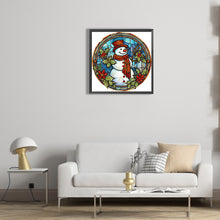 Load image into Gallery viewer, Christmas Snowman 30*30CM(Canvas) Partial Special Shaped Drill Diamond Painting
