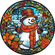 Load image into Gallery viewer, Christmas Snowman 30*30CM(Canvas) Partial Special Shaped Drill Diamond Painting
