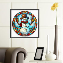 Load image into Gallery viewer, Christmas Snowman Holding Christmas Balls 40*40CM(Canvas) Full Round Drill Diamond Painting
