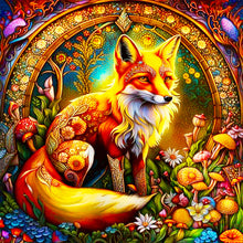Load image into Gallery viewer, Brilliant Fox 40*40CM(Canvas) Full Round Drill Diamond Painting
