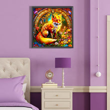 Load image into Gallery viewer, Brilliant Fox 40*40CM(Canvas) Full Round Drill Diamond Painting
