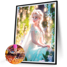 Load image into Gallery viewer, Frozen Princess Elsa And Flowers 40*50CM(Canvas) Full Round Drill Diamond Painting
