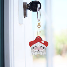 Load image into Gallery viewer, Full Drill Keyring Double Sided Special Shape (6pcs Xmas 5 Star Snowman)
