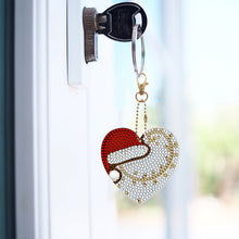 Load image into Gallery viewer, Full Drill Keyring Double Sided Special Shape (6pcs Xmas Heart)
