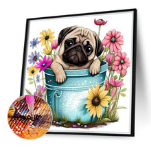 Load image into Gallery viewer, Pug Dog 40*40CM(Canvas) Full Round Drill Diamond Painting
