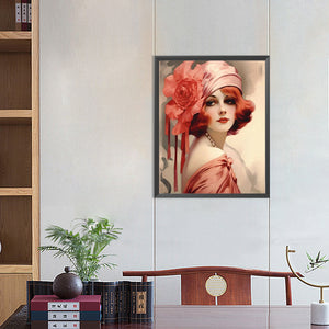 Attractive Woman 40*50CM(Canvas) Full Round Drill Diamond Painting