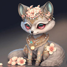 Load image into Gallery viewer, Cute Little Fox 30*30CM(Canvas) Full Round Drill Diamond Painting
