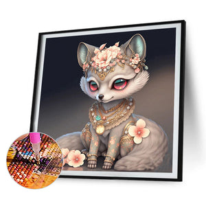 Cute Little Fox 30*30CM(Canvas) Full Round Drill Diamond Painting