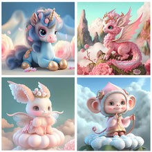 Load image into Gallery viewer, Cute Pink Animals 30*30CM(Canvas) Full Round Drill Diamond Painting
