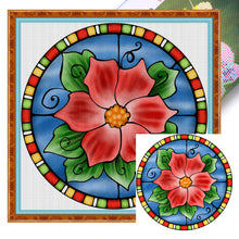 Load image into Gallery viewer, Stain Glass (40*40CM) 11CT 3 Stamped Cross Stitch
