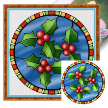 Load image into Gallery viewer, Stain Glass (40*40CM) 11CT 3 Stamped Cross Stitch
