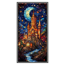 Load image into Gallery viewer, Stain Glass Castle (35*65CM) 14CT 2 Stamped Cross Stitch
