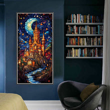 Load image into Gallery viewer, Stain Glass Castle (35*65CM) 14CT 2 Stamped Cross Stitch
