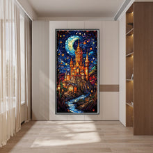 Load image into Gallery viewer, Stain Glass Castle (35*65CM) 14CT 2 Stamped Cross Stitch
