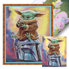 Load image into Gallery viewer, Yoda (40*50CM) 14CT 2 Stamped Cross Stitch
