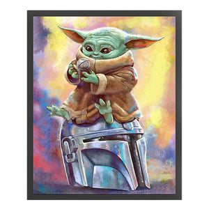 Yoda (40*50CM) 14CT 2 Stamped Cross Stitch