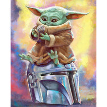 Load image into Gallery viewer, Yoda (40*50CM) 14CT 2 Stamped Cross Stitch
