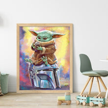 Load image into Gallery viewer, Yoda (40*50CM) 14CT 2 Stamped Cross Stitch
