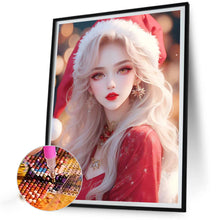 Load image into Gallery viewer, Christmas Atmosphere Beauties 30*40CM(Picture) Full Square Drill Diamond Painting
