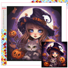 Load image into Gallery viewer, Halloween Witch 45*45CM(Picture) Full Square Drill Diamond Painting
