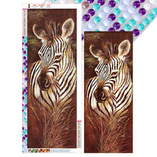 Load image into Gallery viewer, Zebra 30*75CM(Canvas) Full Round Drill Diamond Painting
