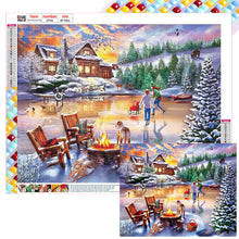 Load image into Gallery viewer, Rural Snow Scene 50*40CM(Canvas) Full Square Drill Diamond Painting
