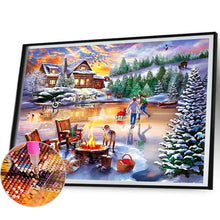 Load image into Gallery viewer, Rural Snow Scene 50*40CM(Canvas) Full Square Drill Diamond Painting
