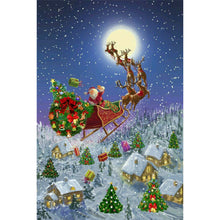 Load image into Gallery viewer, Santa Sleigh 40*60CM(Canvas) Full Round Drill Diamond Painting

