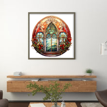 Load image into Gallery viewer, Window Grille-Christmas Elements (40*40CM) 14CT 2 Stamped Cross Stitch
