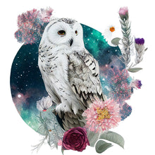 Load image into Gallery viewer, Flowers Owl (40*40CM) 16CT 2 Stamped Cross Stitch
