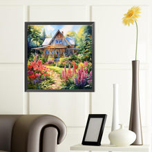 Load image into Gallery viewer, Garden House 40*40CM(Canvas) Full Round Drill Diamond Painting
