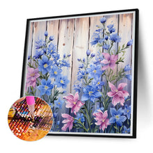 Load image into Gallery viewer, Flowers In Wooden Fence 40*40CM(Canvas) Full Round Drill Diamond Painting
