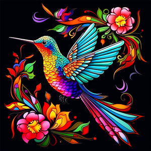 Hummingbird 40*40CM(Canvas) Full Round Drill Diamond Painting