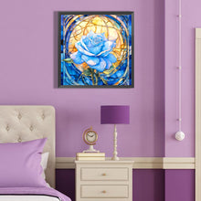 Load image into Gallery viewer, Blue Roses 40*40CM(Canvas) Full Round Drill Diamond Painting
