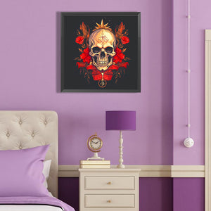 Sacrificial Skull Girl 40*40CM(Canvas) Full Round Drill Diamond Painting