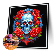 Load image into Gallery viewer, Guardian Skull Girl 40*40CM(Canvas) Full Round Drill Diamond Painting
