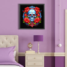 Load image into Gallery viewer, Guardian Skull Girl 40*40CM(Canvas) Full Round Drill Diamond Painting
