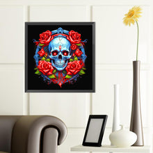 Load image into Gallery viewer, Guardian Skull Girl 40*40CM(Canvas) Full Round Drill Diamond Painting
