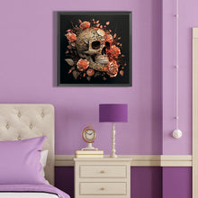 Load image into Gallery viewer, Metal Skull Girl 40*40CM(Canvas) Full Round Drill Diamond Painting
