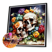 Load image into Gallery viewer, Bouquet Skull Girl 40*40CM(Canvas) Full Round Drill Diamond Painting
