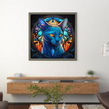 Load image into Gallery viewer, Stain Glass Cat (40*40CM) 11CT 3 Stamped Cross Stitch
