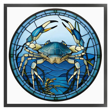 Load image into Gallery viewer, Stain Glass Crab (40*40CM) 11CT 3 Stamped Cross Stitch
