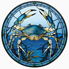 Load image into Gallery viewer, Stain Glass Crab (40*40CM) 11CT 3 Stamped Cross Stitch
