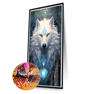 Aurora Wolf 40*70CM(Picture) Full Square Drill Diamond Painting