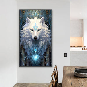 Aurora Wolf 40*70CM(Picture) Full Square Drill Diamond Painting