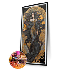 Load image into Gallery viewer, Black Robed Dharma Woman 40*80CM(Canvas) Full Round Drill Diamond Painting
